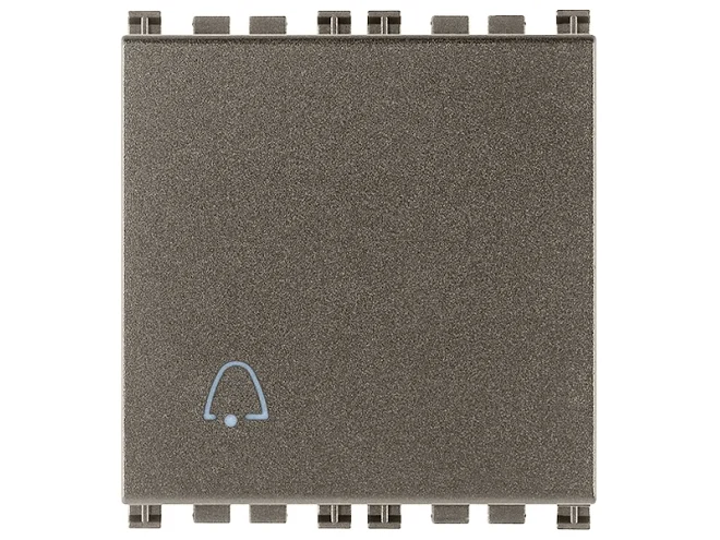 VIMAR Vimar 19008.2.C.M Pulsante 1P NO 10A 2M campanello Metal