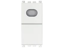 VIMAR Vimar 19068.B Pulsante 1P NO 10A con spia bianco