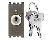 VIMAR Vimar 19083.CU.M Interr. 2P 16(3)A +chiave unif. Metal