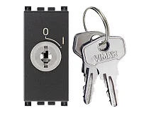 VIMAR Vimar 19086.CU Pulsante 2P NO 16A +chiave unif. grigio