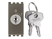 VIMAR Vimar 19086.CU.M Pulsante 2P NO 16A + chiave unif. Metal