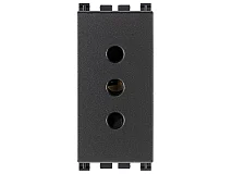 VIMAR Vimar 19201.AB Presa 2P+T 10A P11 antibatterico grigio