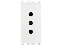 VIMAR Vimar 19201.AB.B Presa 2P+T 10A P11 antibatterico bianco