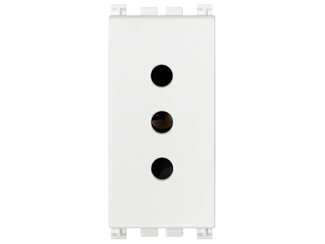 VIMAR Vimar 19201.AB.B Presa 2P+T 10A P11 antibatterico bianco