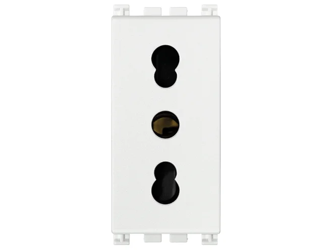 VIMAR Vimar 19203.B Presa 2P+T 16A P17/11 bianco