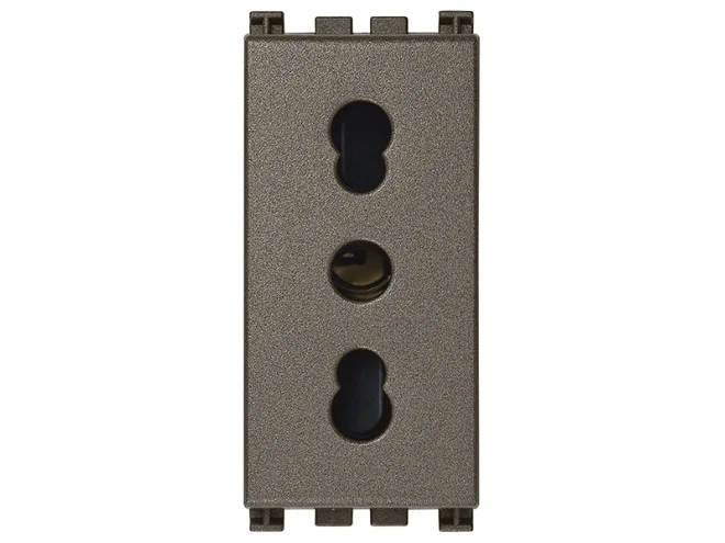 VIMAR Vimar 19203.M Presa 2P+T 16A P17/11 Metal