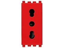 VIMAR Vimar 19203.R Presa 2P+T 16A P17/11 rosso