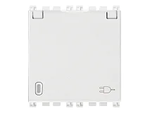 VIMAR Vimar 19208.C.B Presa SICURY 2P+T 16A DE + coper. bianco
