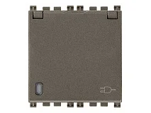 VIMAR Vimar 19208.C.M Presa SICURY 2P+T 16A DE + coper. Metal