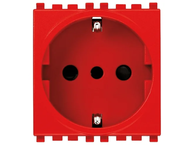 VIMAR Vimar 19209.R Presa 2P+T 16A P30 rosso