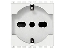 VIMAR Vimar 19210.AB.B Presa 2P+T 16A universale antibat.bianco