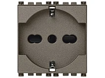 VIMAR Vimar 19210.M Presa 2P+T 16A universale Metal
