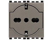 VIMAR Vimar 19211.M Presa 2P+T P40 universale a filo Metal