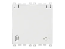 VIMAR Vimar 19212.C.B Presa SICURY 2P+T 16A FR + coper. bianco