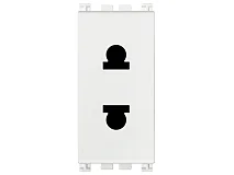 VIMAR Vimar 19234.B Presa SICURY 2P 16A USA+EU ø4,8mm bianco