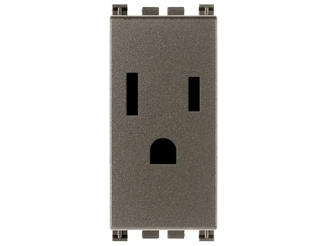 VIMAR Vimar 19245.M Presa 2P+T 15A USA+SASO Metal