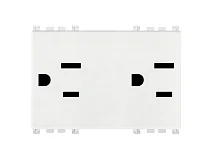 VIMAR Vimar 19246.B Due prese 2P+T 15A USA+SASO bianco
