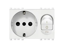 VIMAR Vimar 19276.B Presa 2P+T 16A P30 intb+MT C16 bianco