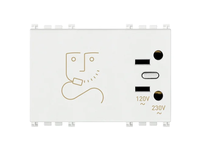 VIMAR Vimar 19290.B Presa per rasoio 230V bianco