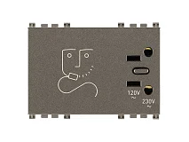 VIMAR Vimar 19290.M Presa per rasoio 230V Metal