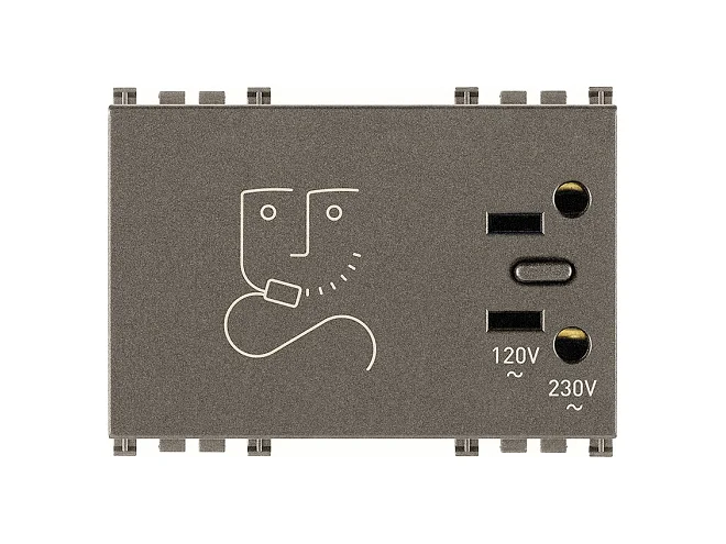 VIMAR Vimar 19290.M Presa per rasoio 230V Metal