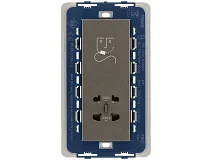 VIMAR Vimar 19291.M Presa per rasoio verticale 230V Metal