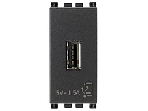 VIMAR Vimar 19292 Unità alimentazione USB 5V1,5A 1M grigio