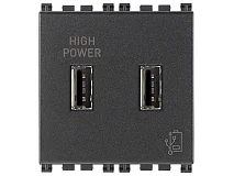 VIMAR Vimar 19295 Unità alimentazione USB 5V2,1A 2M grigio