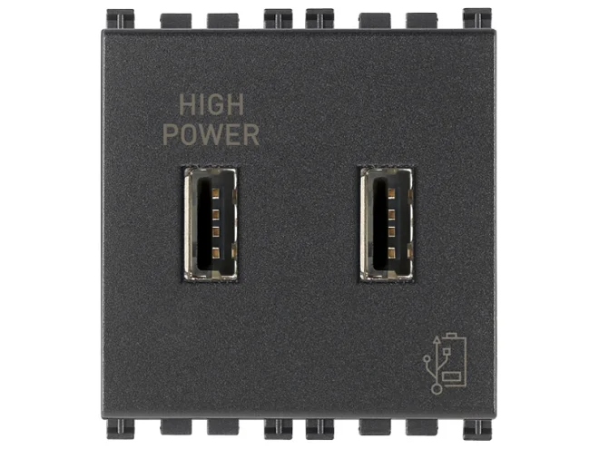 VIMAR Vimar 19295 Unità alimentazione USB 5V2,1A 2M grigio