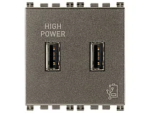 VIMAR Vimar 19295.M Unità alimentazione USB 5V 2,1A 2M Metal
