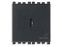 VIMAR Vimar 19298 Alimentatore USB C 30W PD grigio