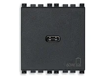 VIMAR Vimar 19298.60 Alimentatore USB C 60W PD grigio