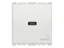 VIMAR Vimar 19298.60.B Alimentatore USB C 60W PD bianco