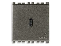 VIMAR Vimar 19298.M Alimentatore USB C 30W PD Metal