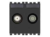VIMAR Vimar 19302.01 Presa TV-RD-SAT diretta 2 uscite grigio