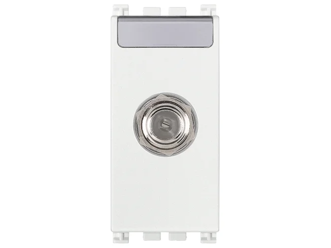 VIMAR Vimar 19318.B Presa coassiale tipo F femmina bianco