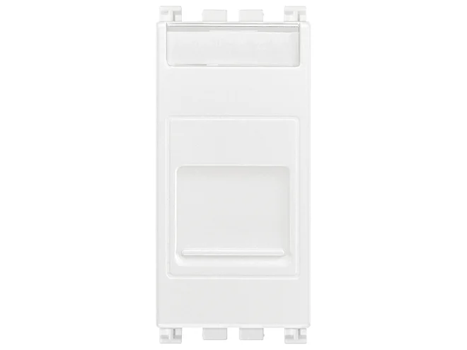 VIMAR Vimar 19337.6.B Presa RJ45 Cat6 UTP con portello bianco