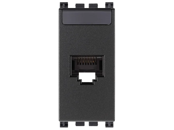VIMAR Vimar 19339.15 Presa RJ45 Netsafe Cat6A UTP grigio