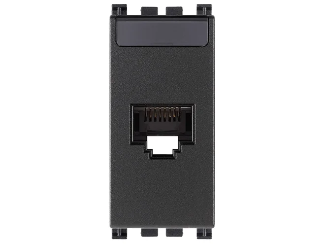 VIMAR Vimar 19339.16 Presa RJ45 Netsafe Cat6A FTP grigio