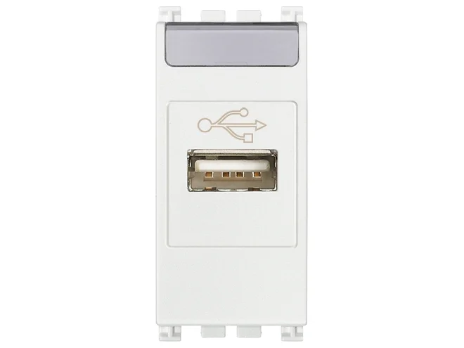 VIMAR Vimar 19345.B Presa USB bianco