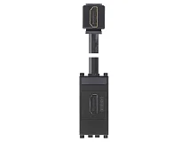 VIMAR Vimar 19346.H Presa HDMI 2.1b con cavo a 90° grigio
