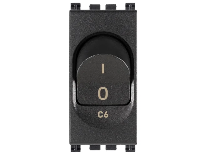 VIMAR Vimar 19405.06 Interruttore MT 1P+N C6 120-230V grigio