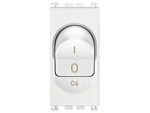 VIMAR Vimar 19405.06.B Interruttore MT 1P+N C6 120-230V bianco