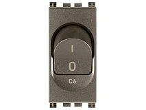 VIMAR Vimar 19405.06.M Interruttore MT 1P+N C6 120-230V Metal