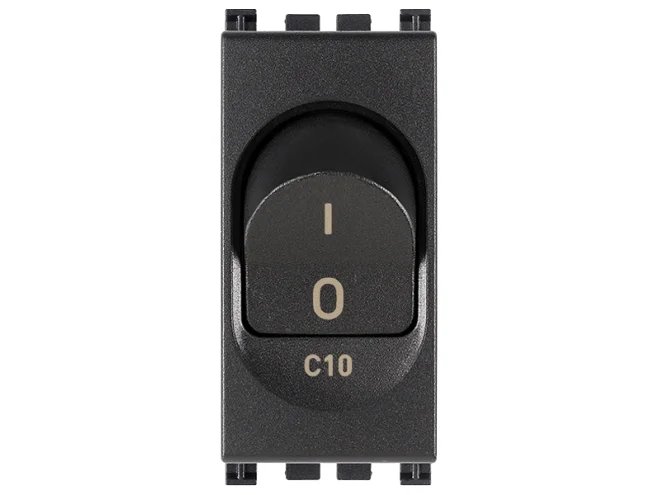 VIMAR Vimar 19405.10 Interruttore MT 1P+N C10 120-230V grigio