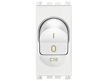 VIMAR Vimar 19405.10.B Interruttore MT 1P+N C10 120-230V bianco