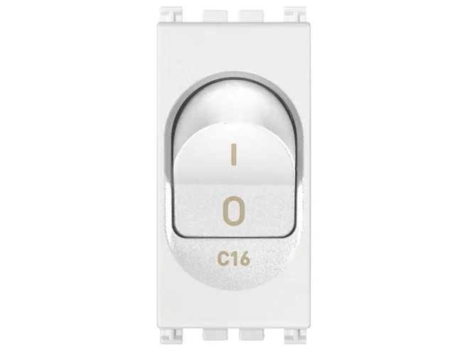 VIMAR Vimar 19405.16.B Interruttore MT 1P+N C16 120-230V bianco
