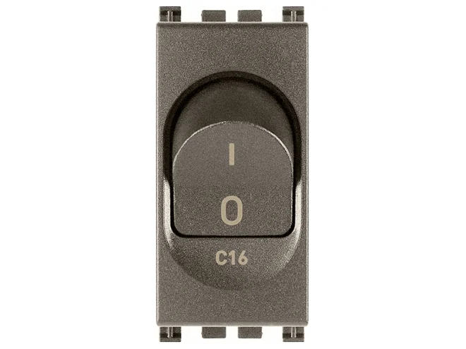 VIMAR Vimar 19405.16.M Interruttore MT 1P+N C16 120-230V Metal