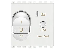 VIMAR Vimar 19411.06.B Interruttore MTDiff. 1P+N C6 10mA bianco