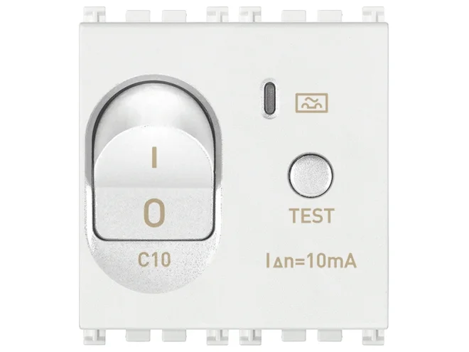 VIMAR Vimar 19411.10.B Interruttore MTDiff.1P+N C10 10mA bianco